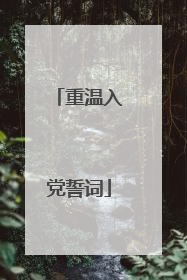 重温入党誓词