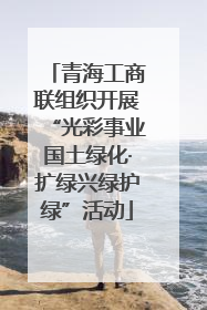 青海工商联组织开展“光彩事业国土绿化·扩绿兴绿护绿”活动