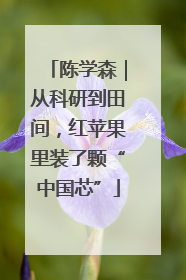 陈学森｜从科研到田间，红苹果里装了颗“中国芯”