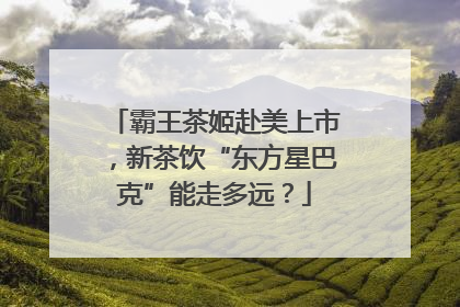 霸王茶姬赴美上市，新茶饮“东方星巴克”能走多远？