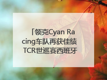 领克Cyan Racing车队再获佳绩 TCR世巡赛西班牙站包揽六座奖杯