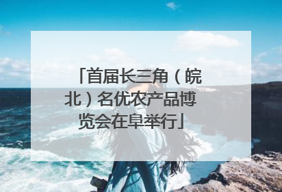 首届长三角（皖北）名优农产品博览会在阜举行
