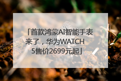 首款鸿蒙AI智能手表来了，华为WATCH 5售价2699元起
