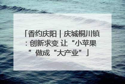 香约庆阳｜庆城桐川镇：创新求变 让“小苹果”做成“大产业”