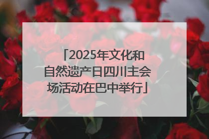 2025年文化和自然遗产日四川主会场活动在巴中举行