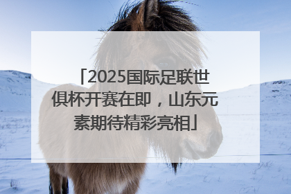 2025国际足联世俱杯开赛在即，山东元素期待精彩亮相