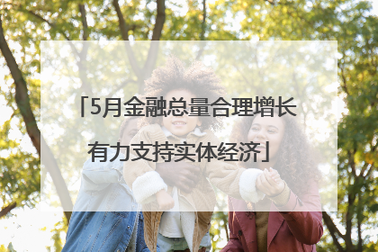 5月金融总量合理增长 有力支持实体经济