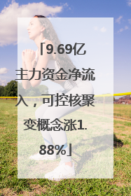 9.69亿主力资金净流入，可控核聚变概念涨1.88%