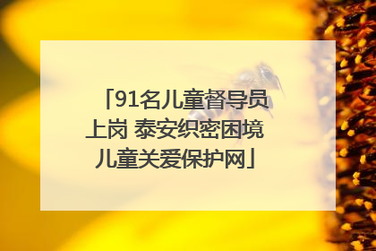 91名儿童督导员上岗 泰安织密困境儿童关爱保护网