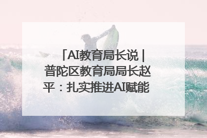 AI教育局长说 | 普陀区教育局局长赵平：扎实推进AI赋能教育，着力打造“适合教育”新体系